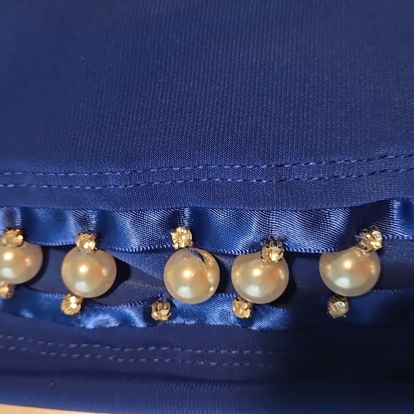 MSK Royal Blue Cold Shoulder Dress - Picture 4 of 6